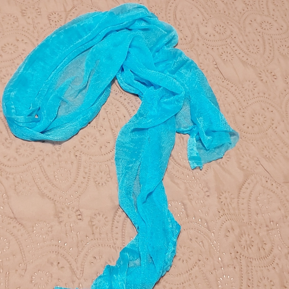 Blue scarf
